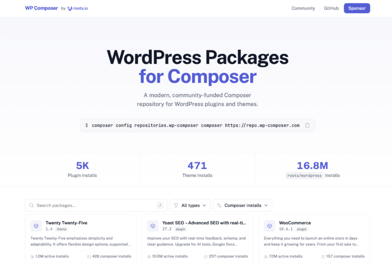 WP Composer vs WPackagist - Roots.io - Article par Bruno Antunes Freelance WordPress